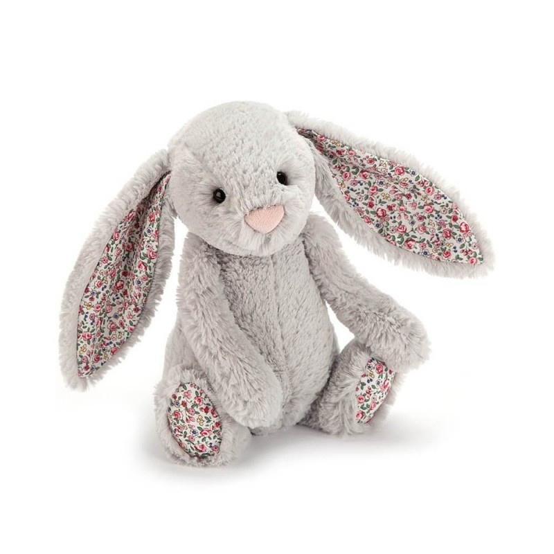 Doudou lapin gris liberty