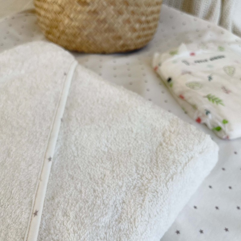 Cape de bain bébé éponge bio