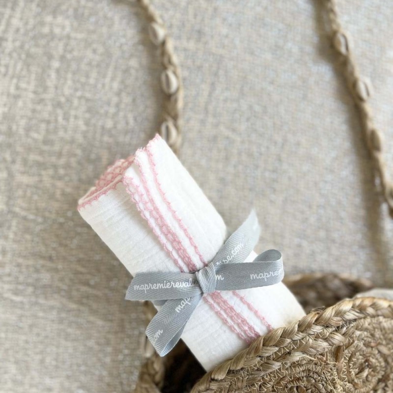 Langes bébé bio rose